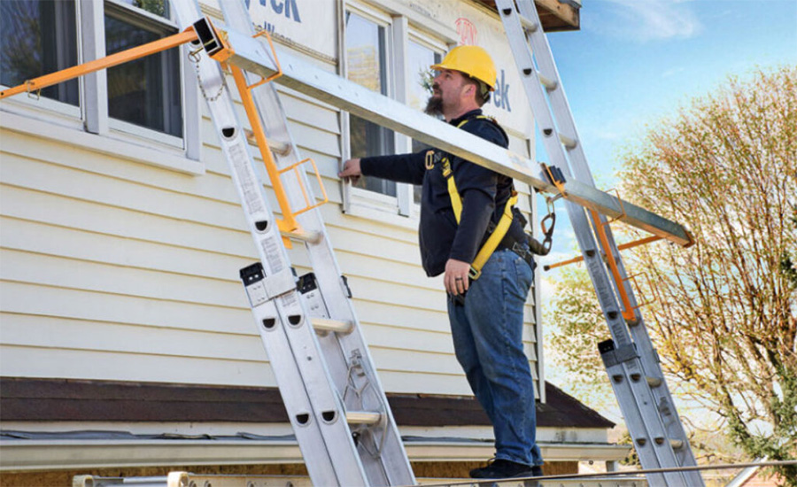 Worksafe's redesigned pump jack and ladder jack scaffolding fall protection systems are now easily transportable.