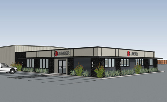 84 Lumber's rendering of its new Riverside, Calif. location (pictured).