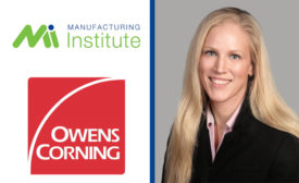 Hana Lane (pictured), plant leader at Owen Corning’s Jacksonville, Fla., roofing manufacturing plant, was honored with a 2024 Women MAKE Award by the organization.
